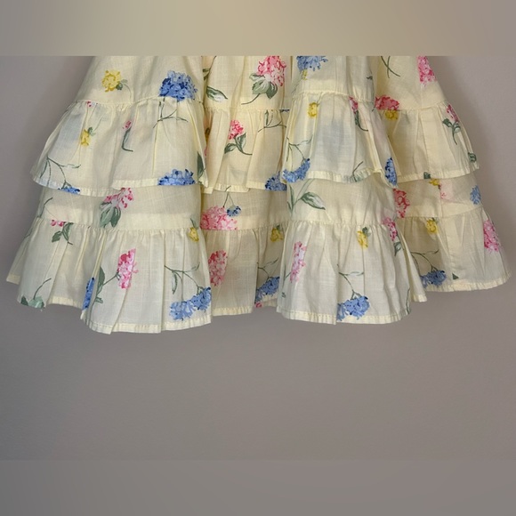Janie and Jack Baby Girl Floral Tiered Ruffle Dress 3-6 Months - Picture 4 of 8